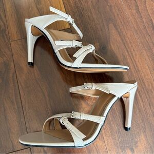 ZARA Designer High Heel Sandals Beige, Nude size 6.5/37eu